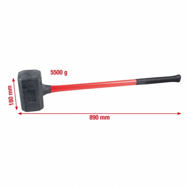 Plaktukas beatotrankis su minkšta galva 5500g eriti suur XL 5500g, KS Tools