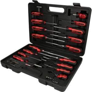 Atsuktuvų ir antgalių komplektas 39-vnt ERGO+ 39-osaline, KS Tools