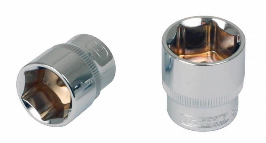 1/2" CHROME+ šešiakampė galvutė 13mm, KS Tools