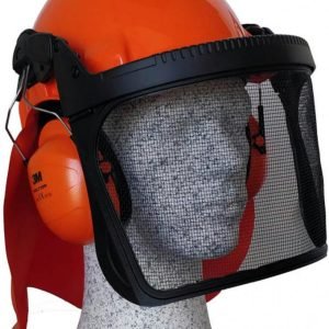Miškininko komplektas, ausinės, šalmas G3000, lietaus apsaug, 3M