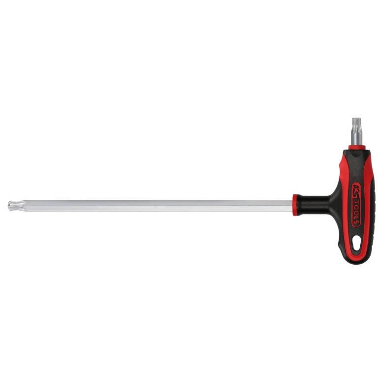 Raktas T-rankena Torx TX 27, su rutuline galvute kuulpeaT27, KS Tools