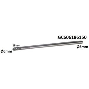 Prailginta freza kietmetalio C cilindro formos užapvalinta Ø6 x 18mm