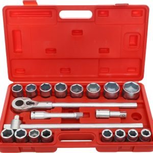 Profesionalus 3/4″ šešiakampių galvučių rinkinys, 21 dalis Kraft&Dele KD304