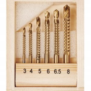Frezavimo grąžtų medžiui rinkinys (3-8mm)(6vnt)