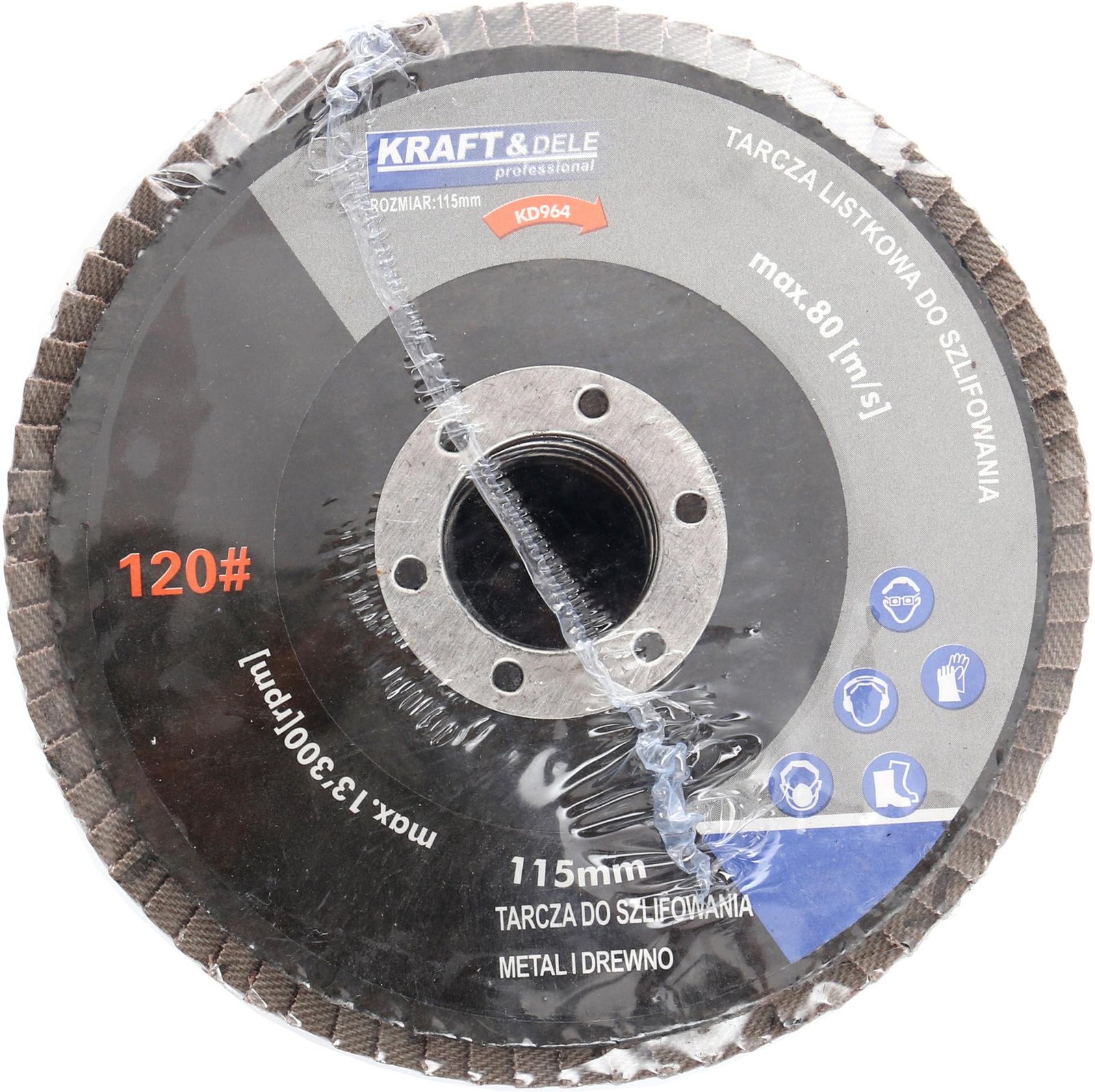 Lamelinis šlifavimo diskas 115 mm P100 KD963 - Image 4