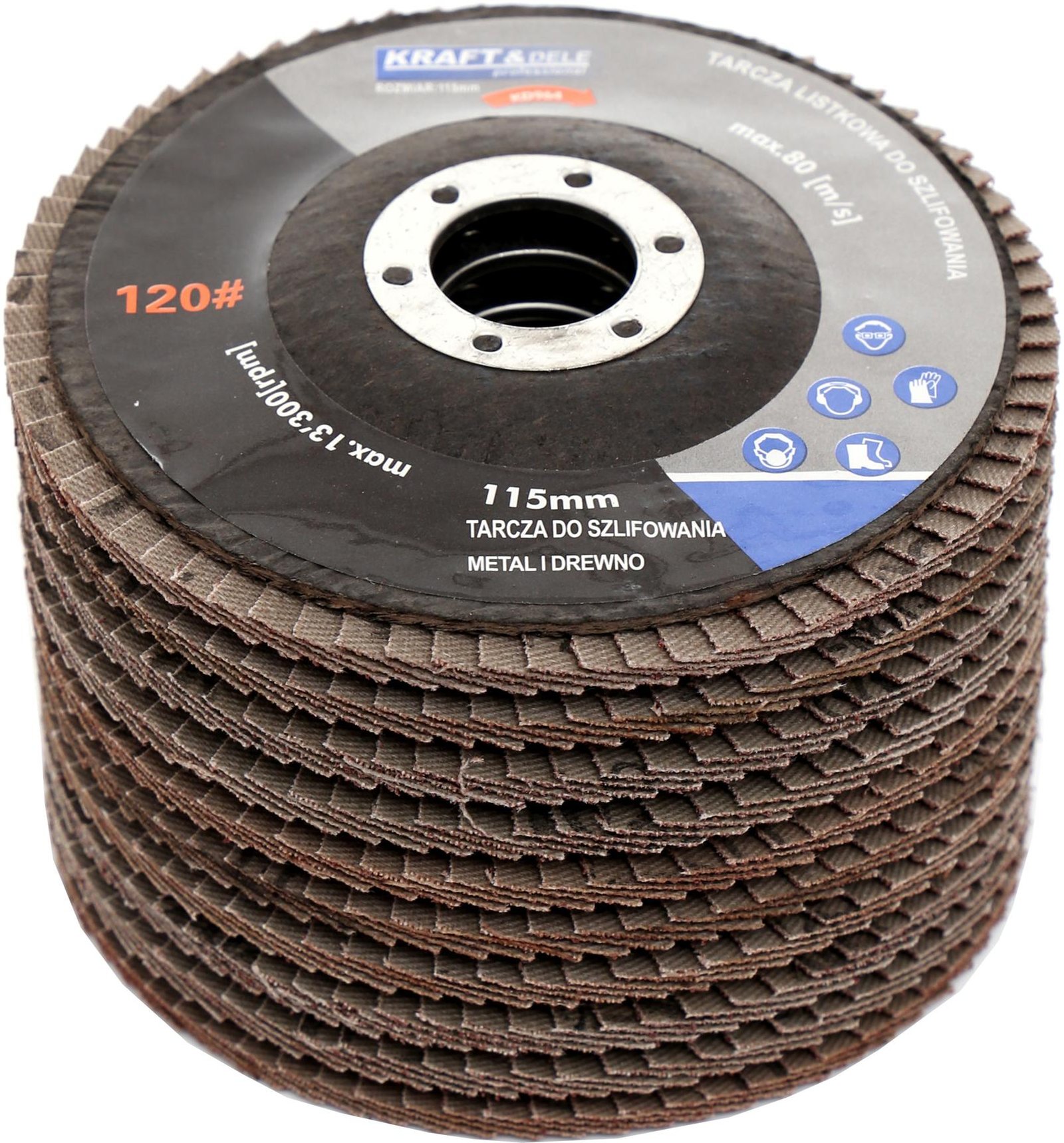 Lamelinis šlifavimo diskas 115 mm P100 KD963 - Image 6