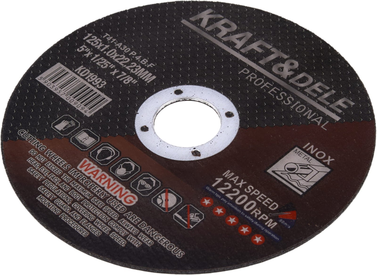 Metalo pjovimo diskas 125 × 1,0 × 22,23 mm KD1993 - Image 5