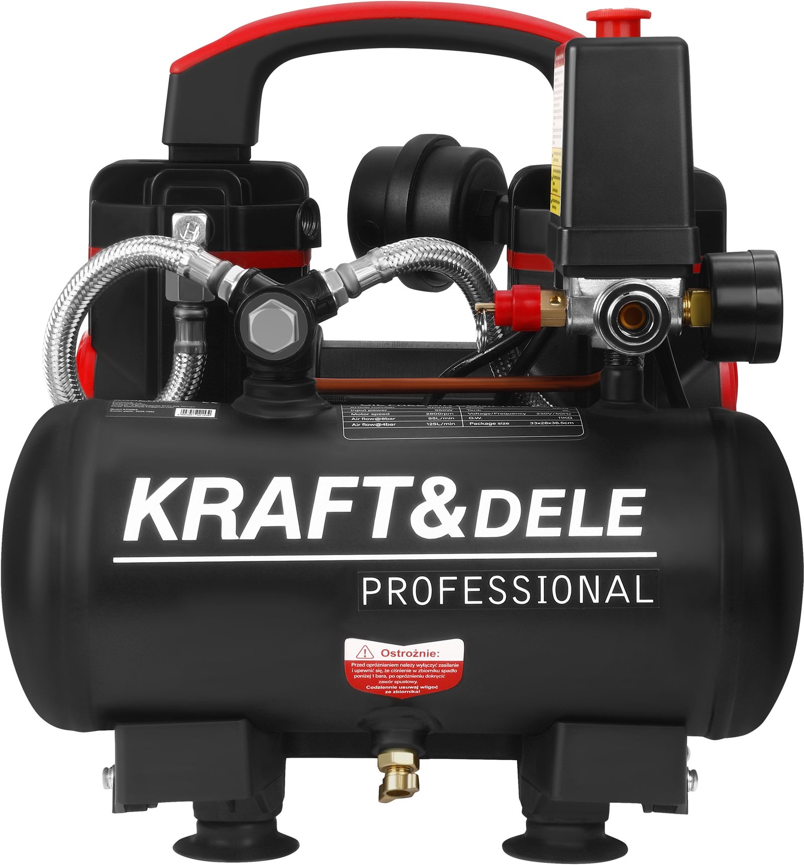 Betepalinis oro kompresorius 950 W, 5 l KD4069 - Image 4