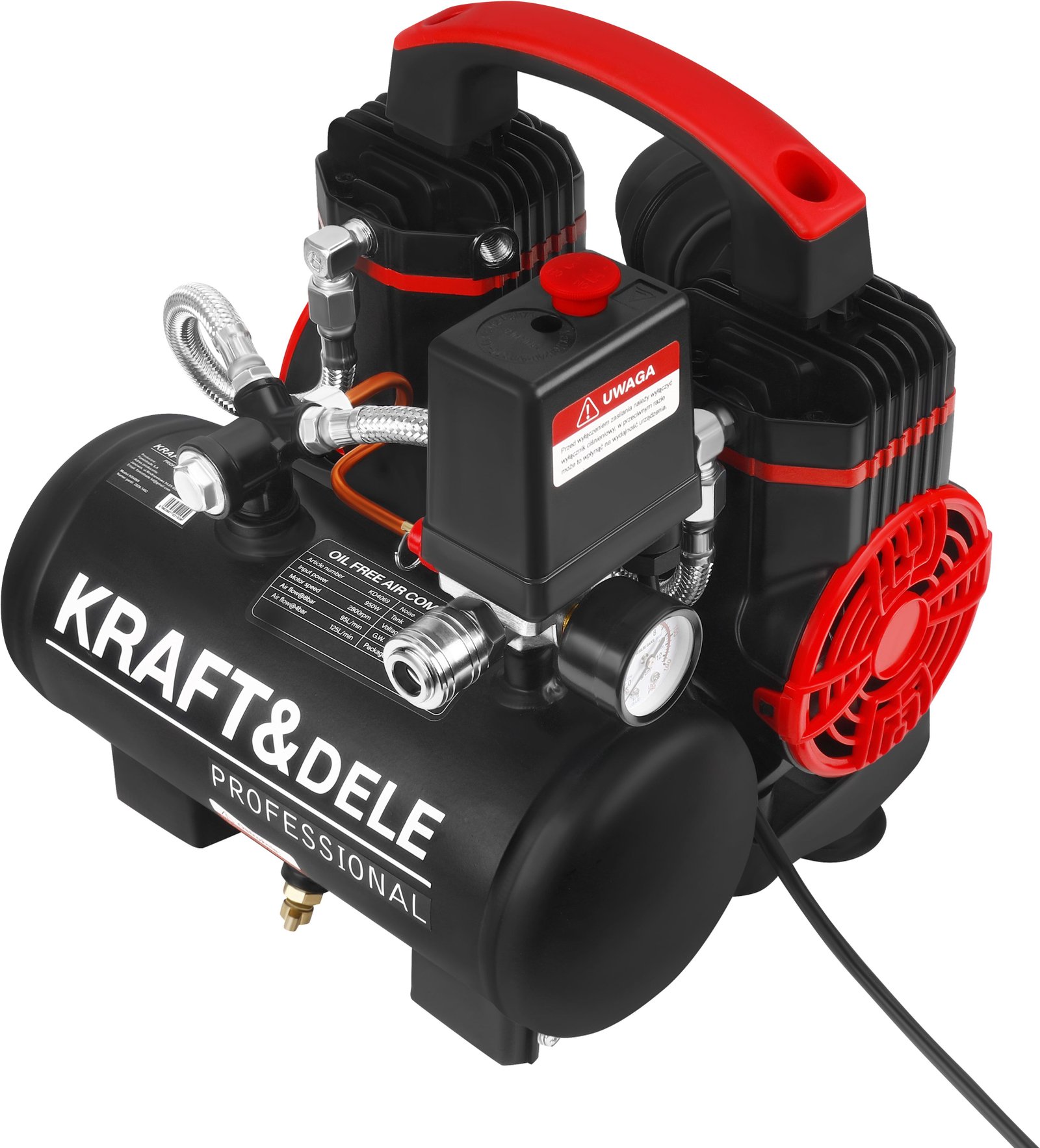 Betepalinis oro kompresorius 950 W, 5 l KD4069 - Image 6