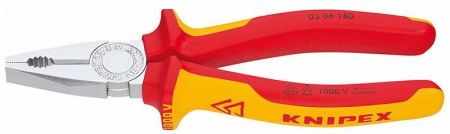 Kombinuotos replės VDE 160mm, Knipex