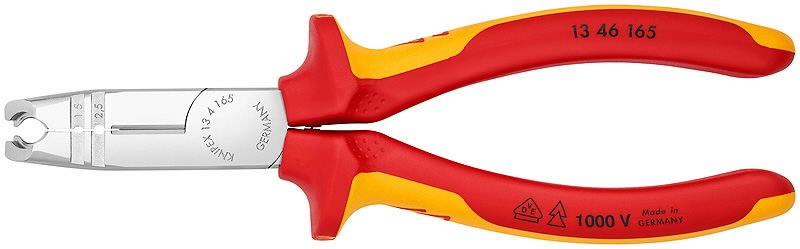 Kabelių nužievinimo replės D8-13mm + 1,5/2,5mm3 VDE, Knipex