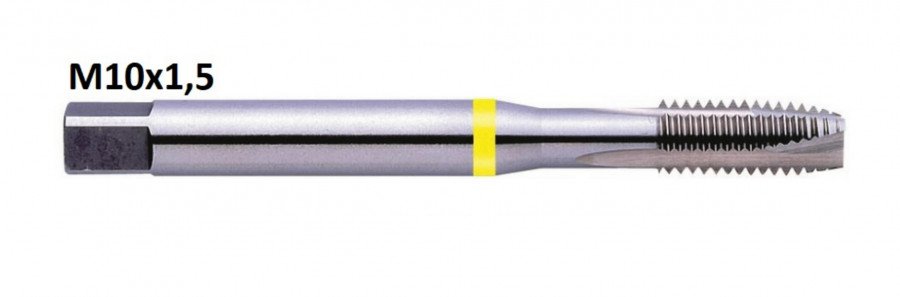 Sriegiklis M10x1,5 HSS-E B for through holes M10x1,5mm, Exact