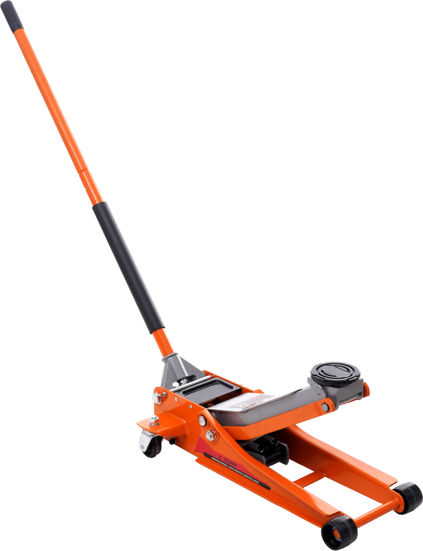 Hidraulinis domkratas su ratukais 3T 85-505mm KD1374