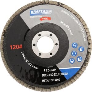 Žiedlapinis šlifavimo diskas 125 mm, P120 KD969