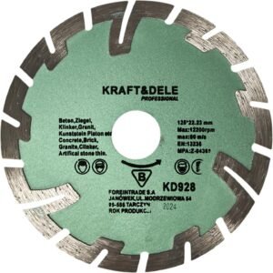 Segmentinis deimantinis diskas 125 × 22,2 mm KD928