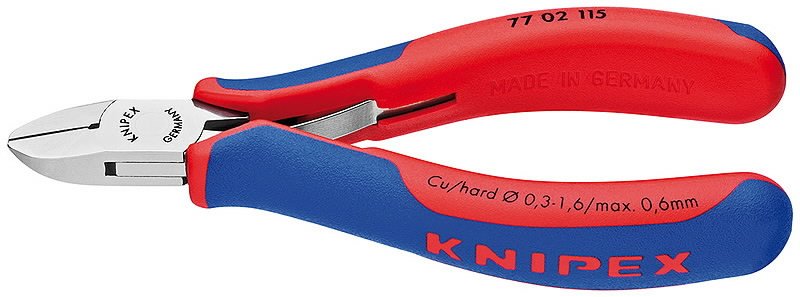 Elektronikos žnyplės 115mm, Knipex