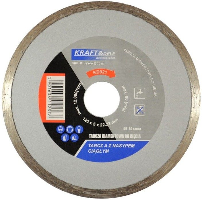 Pjovimo diskas, 125 × 5 × 22,23 mm, KD921