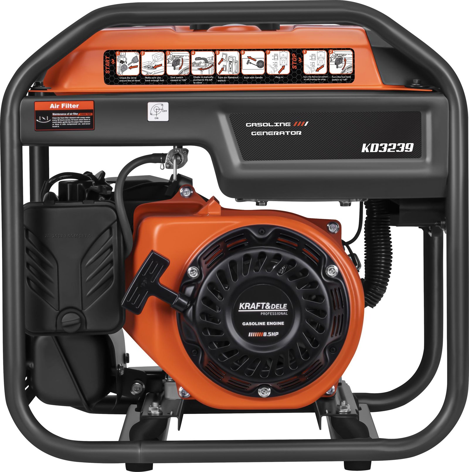 Inverterinis elektros generatorius 4,7 kW, 110/120/230 V KD3239 - Image 6