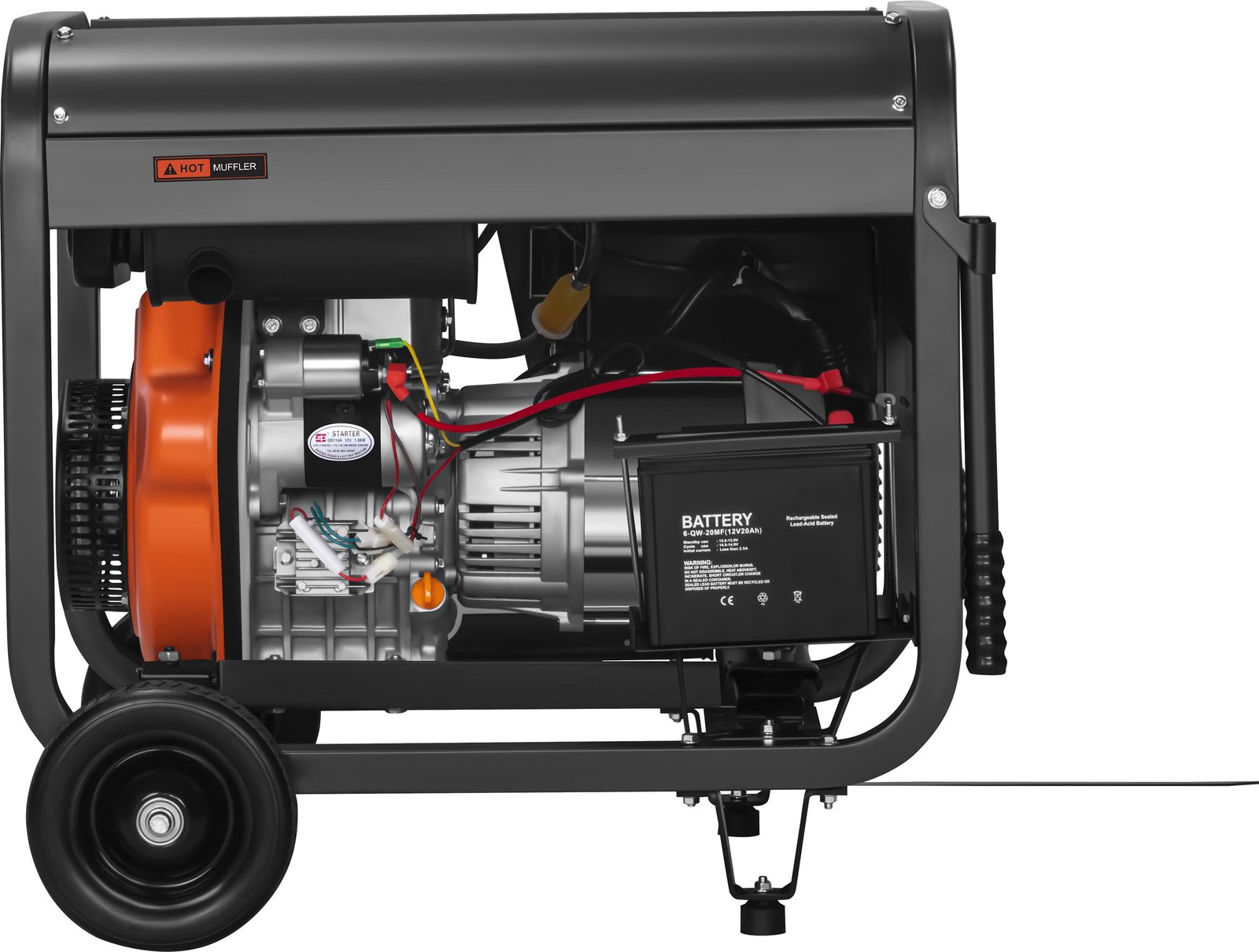 Elektros generatorius dyzelinis 7 kW, 230/400 V KD3248 - Image 6