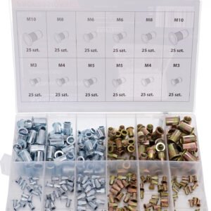 Kniedės srieginės M3-M10 (300vnt) KD10486