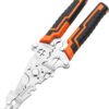 Daugiafunkcės sulankstomos replės – laidų izoliacijos nuėmimo ir užspaudimo įrankis KD12693 - Image 6