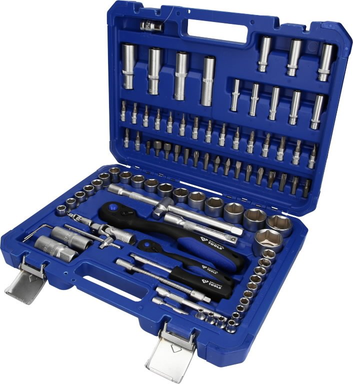 Galvučių komplektas, 94-vnt, 1/4", 1/2", Brilliant Tools