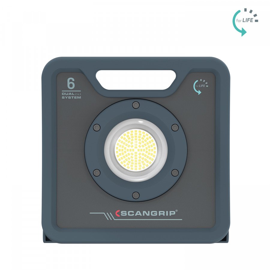 Šviestuvas LED NOVA 6K C+R +5m kabelis IP67 6000lm, Scangrip