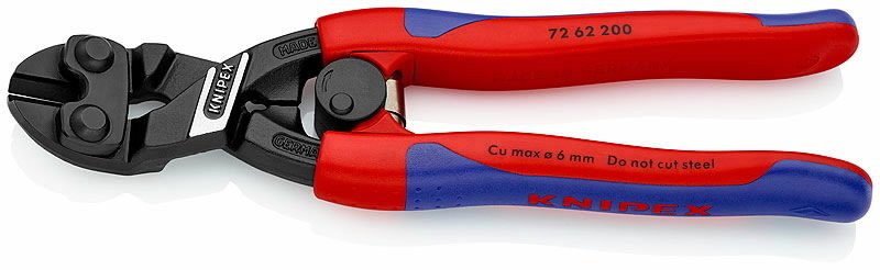 Žnyplės šoninio kirpimo 200mm D6mm, Knipex
