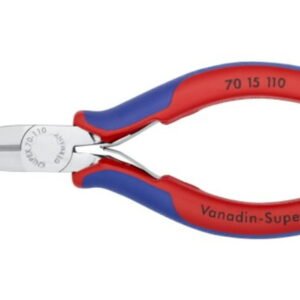 Žnyplės šoninio kirpimo, spyruoklė, dvispalvės, chromuotos, Knipex
