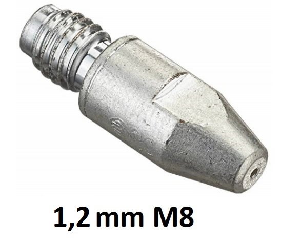 Kontaktinis antgalis CuCrZr M8x30x10 1,2mm, Binzel