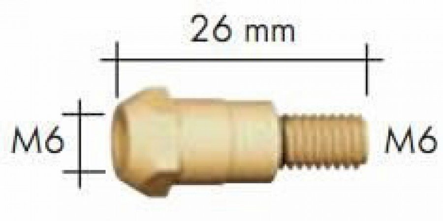 Kontaktinio antgalio laikiklis MB 24/240 M6/M6 L26mm, Binzel