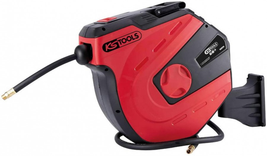 Automatinė suspausto oro žarna ritėje D10mm, 15m+1,5m, 1/4", KS Tools