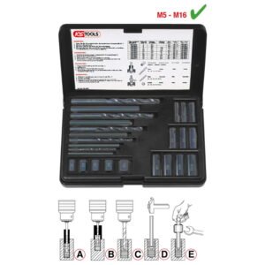Varžtų išsukimo komplektas M5-M16 25vnt., KS Tools