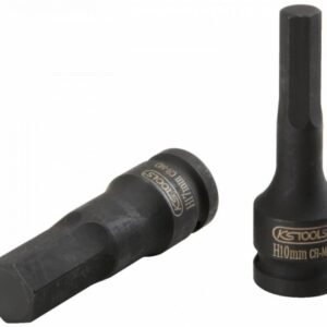 Smūginė galvutė antgalis šešiabriaunė, ilga 1/2" 8mm, KS Tools