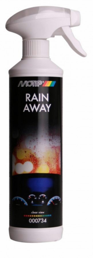 Priemonė lietaus lašams pašalinti RAIN AWAY 500ml, Motip