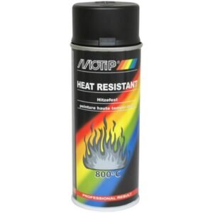 Purškiami dažai THERMO SPRAY 800°C juodi 400ml, Motip