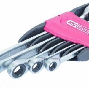 Kombinuotų terkšlinių raktų komplektas 5vnt, 8-19mm, KS Tools