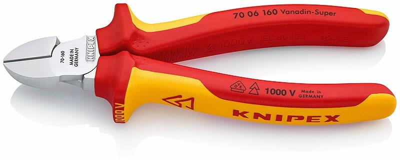 Žnyplės šoninio kirpimo VDE , Knipex