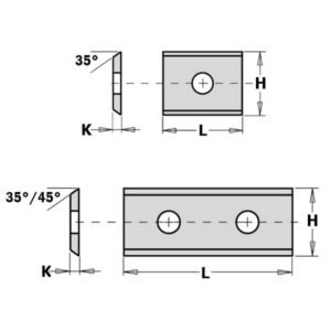 Peilis 50X12X1.5, CMT