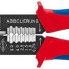 Kabelių kirpimo, nužievinimo, užspaudimo replės laidams 0,5- , Knipex