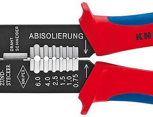 Kabelių kirpimo, nužievinimo, užspaudimo replės laidams 0,5- , Knipex
