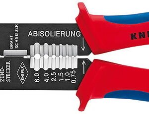 Universalios laido antgalių užspaudimo replės 0,5 - 6,0mm2, Knipex