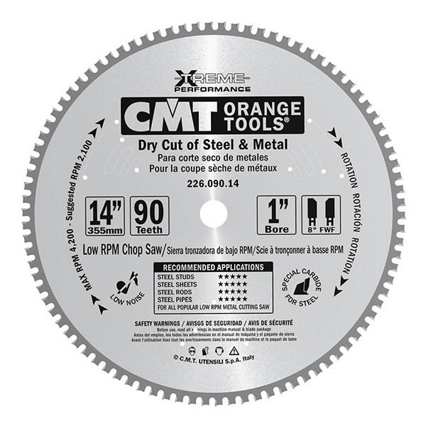 Pjovimo diskas metalui HM , CMT