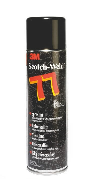 Scotch-Weld universalūs klijai LS77 aerozolis, 500ml, 3M