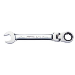 Kombinuotas terkšlinis raktas lanksčia galvute GEAR+ , KS Tools