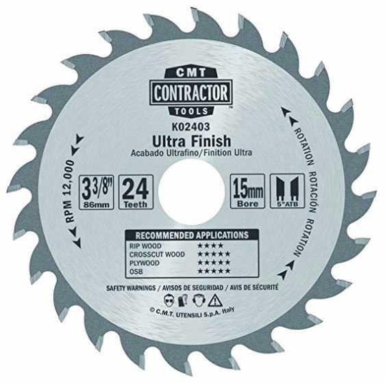 Pjovimo diskas Contractor 85x1,1/15mm Z24, CMT
