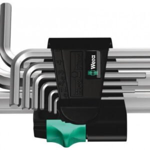 L-raktų šešiakampių komplektas 950/9SM, Wera