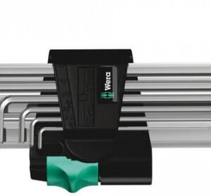 L-raktų šešiakampių komplektas 950L/9SM, Wera