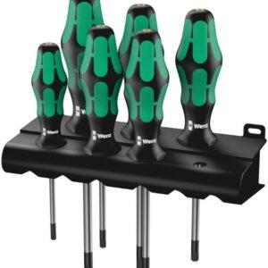 Atsuktuvų komplektas 367/6 Torx HF, Wera