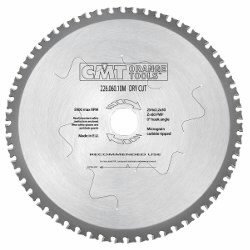 Pjovimo diskas Industrial for Inox 190x1,8/1,4x30 Z48 a= 0° 190x1,8/1,4x30 Z48 a= 0° b=TCG, CMT
